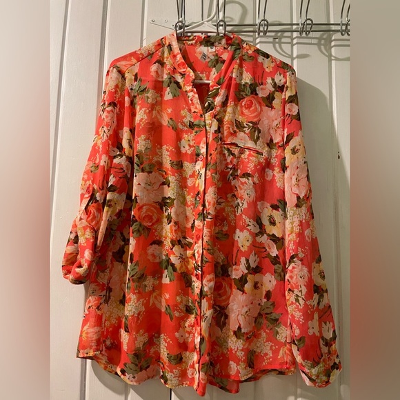 KUT from the Kloth chiffon blouse-large like new - Picture 1 of 8